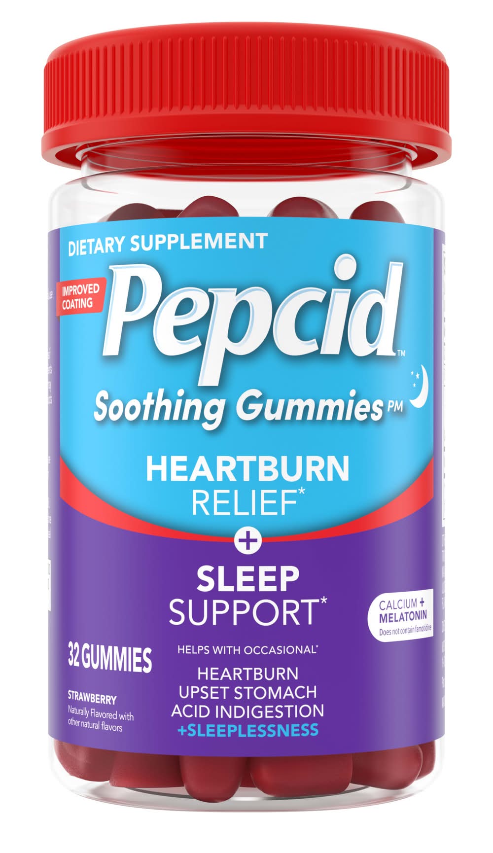 Pepcid Soothing Gummies, Heartburn + Sleep (32 ct)