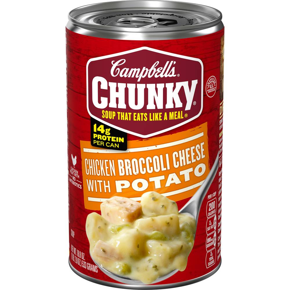 Campbell's Chunky Chicken Broccoli Cheese With Potato Soup