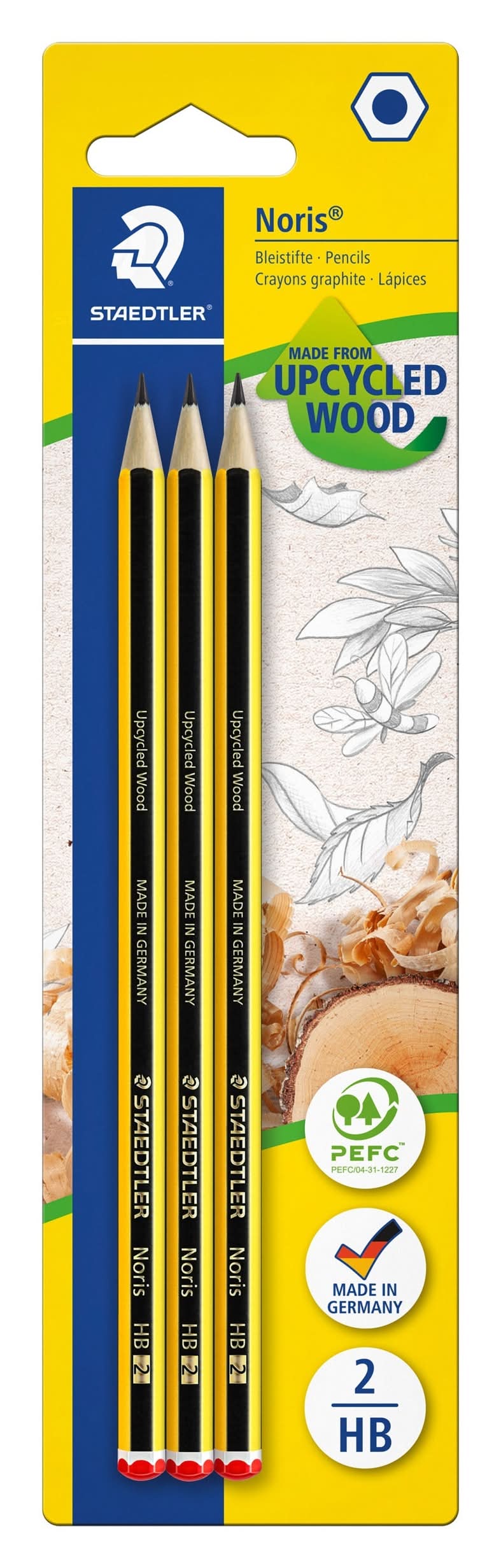 Lápis Noris HB 3 unidades Staedtler