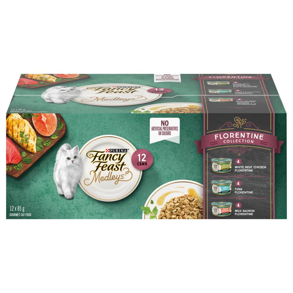 Fancy Feast Medleys Florentine Collection Cat Foods (12 x 85 g)