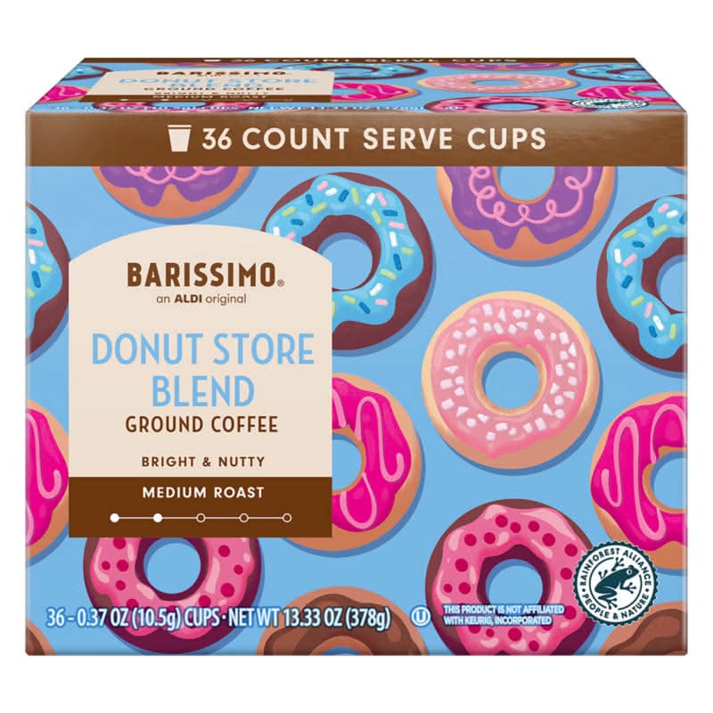 Barissimo Donut Store Blend Medium Roast Single Serve Coffee Cups (12.6 oz, 36 ct)