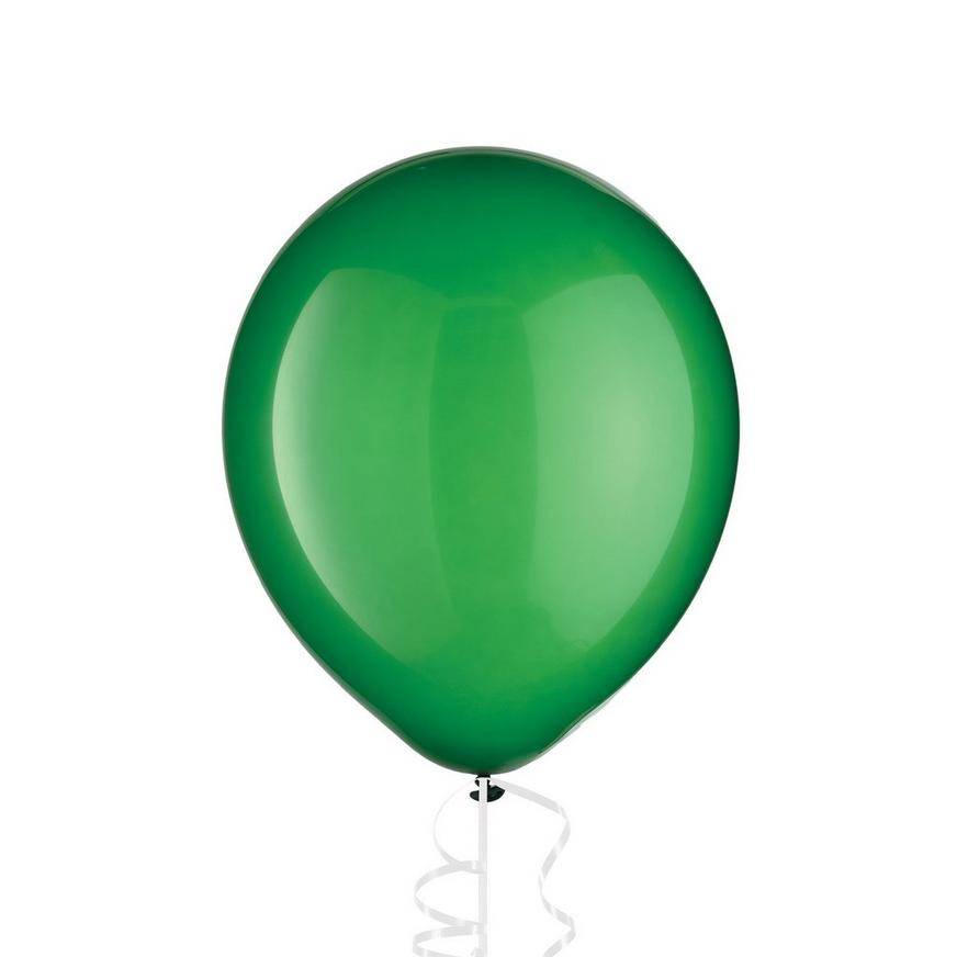 Party City Uninflated Festive Green Balloon, 12 in, Green