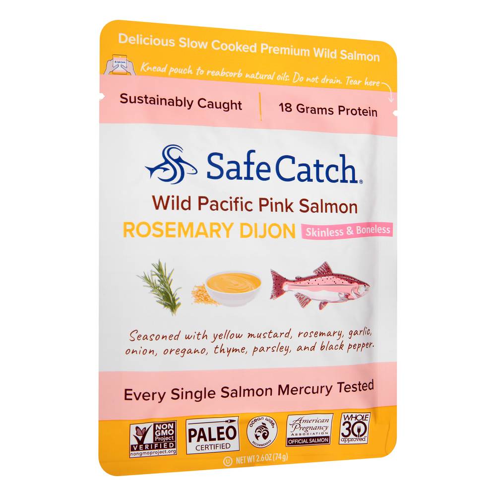 Safe Catch Skinless & Boneless Rosemary Dijon Pink Salmon (2.6 oz)