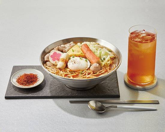 B.麻辣意麵套餐 B. Hot and Spicy Crispy Fried Noodles Combo