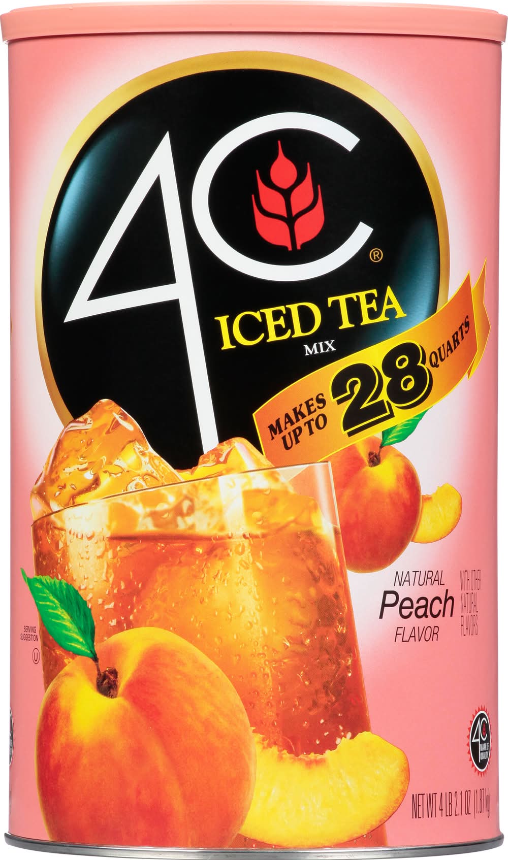 4C Foods Peach Iced Tea Mix (4.63 lbs)