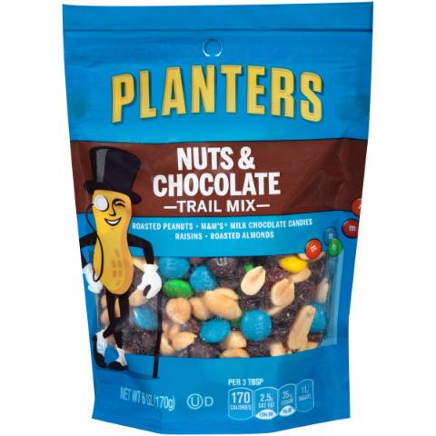 Planters Trail Mix Nut & Choclate 6oz