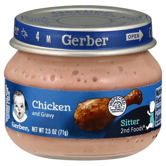 Gerber Mealtime For Baby Chicken & Gravy 2nd Foods
