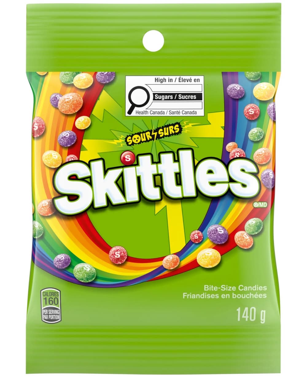 Skittles Chewy Candy, Sour (140 g)