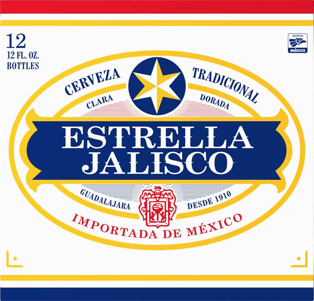 Estrella Jalisco Pilsner Beer Bottles (12 pack, 12 fl oz)