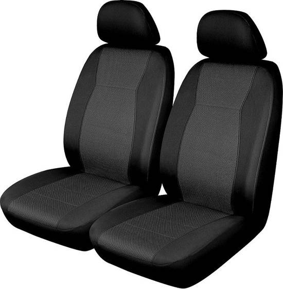Auto Drive Low Back Front Seat Cover Black (2 units)