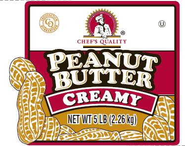 Chef's Quality - Creamy Peanut Butter - 5 lb tub
