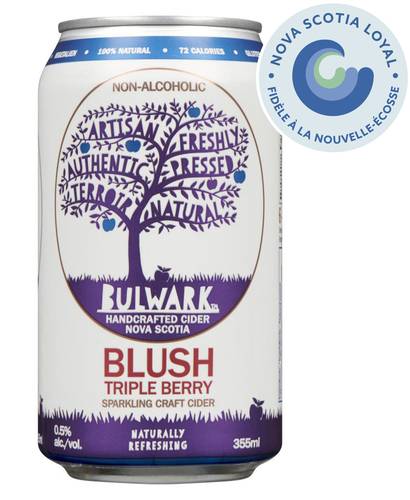 Bulwark Blush Triple Berry Non-Alcoholic Cider (355 ml)