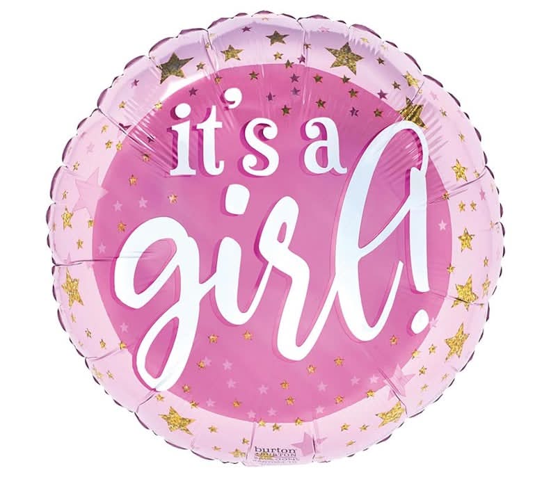 17'' It's A Girl Balloon