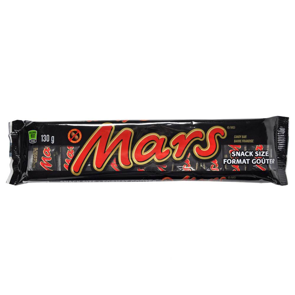 Barre de chocolat mars sans arachides (10 unités de 130 g) - mars peanut free candy bar (10 count, 130 g)