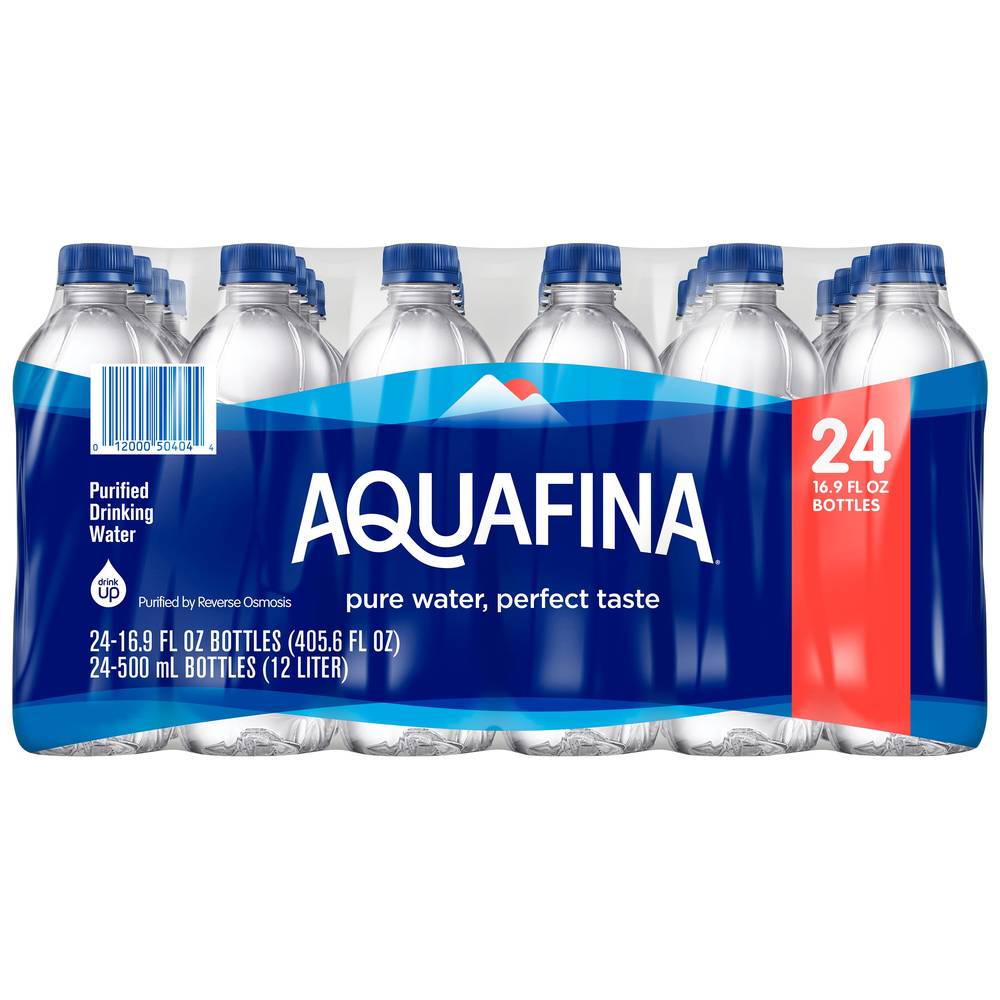 Aquafina Purified Drinking Water (24 ct, 16.9 fl oz)