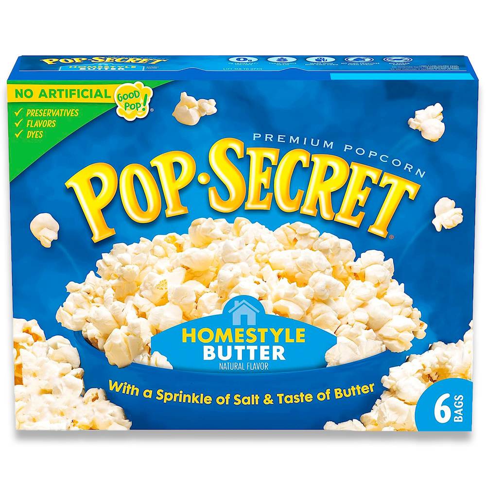 Pop Secret Homestyle Salt and Butter Popcorn (6 ct)