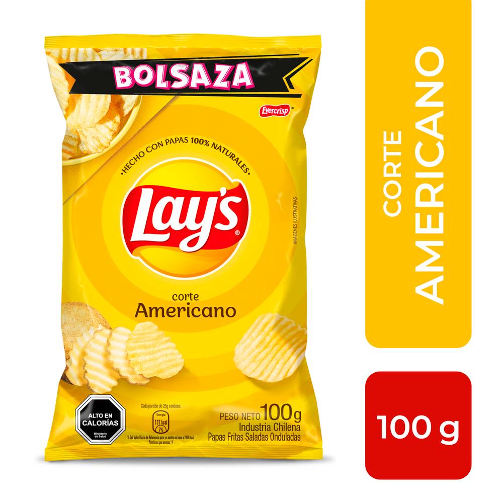 Lay's papas fritas corte americano