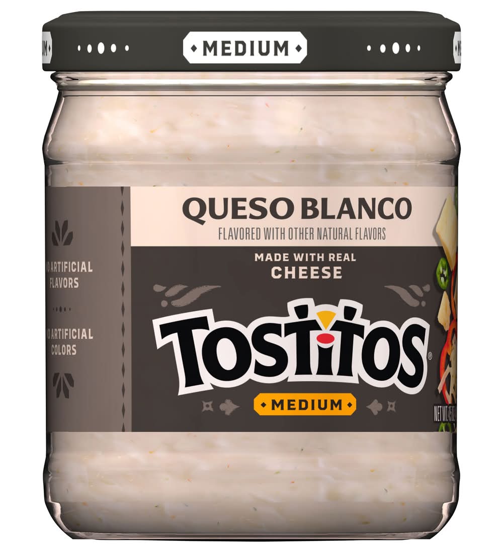 Tostitos Medium Cheese Dip, Queso Blanco (15 oz)