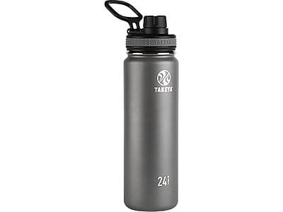 Takeya Originals Stainless Steel Vacuum Insulated Water Bottle, 24 oz., Graphite (50045)
