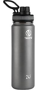 Takeya Originals Stainless Steel Vacuum Insulated Water Bottle, 24 oz., Graphite (50045)