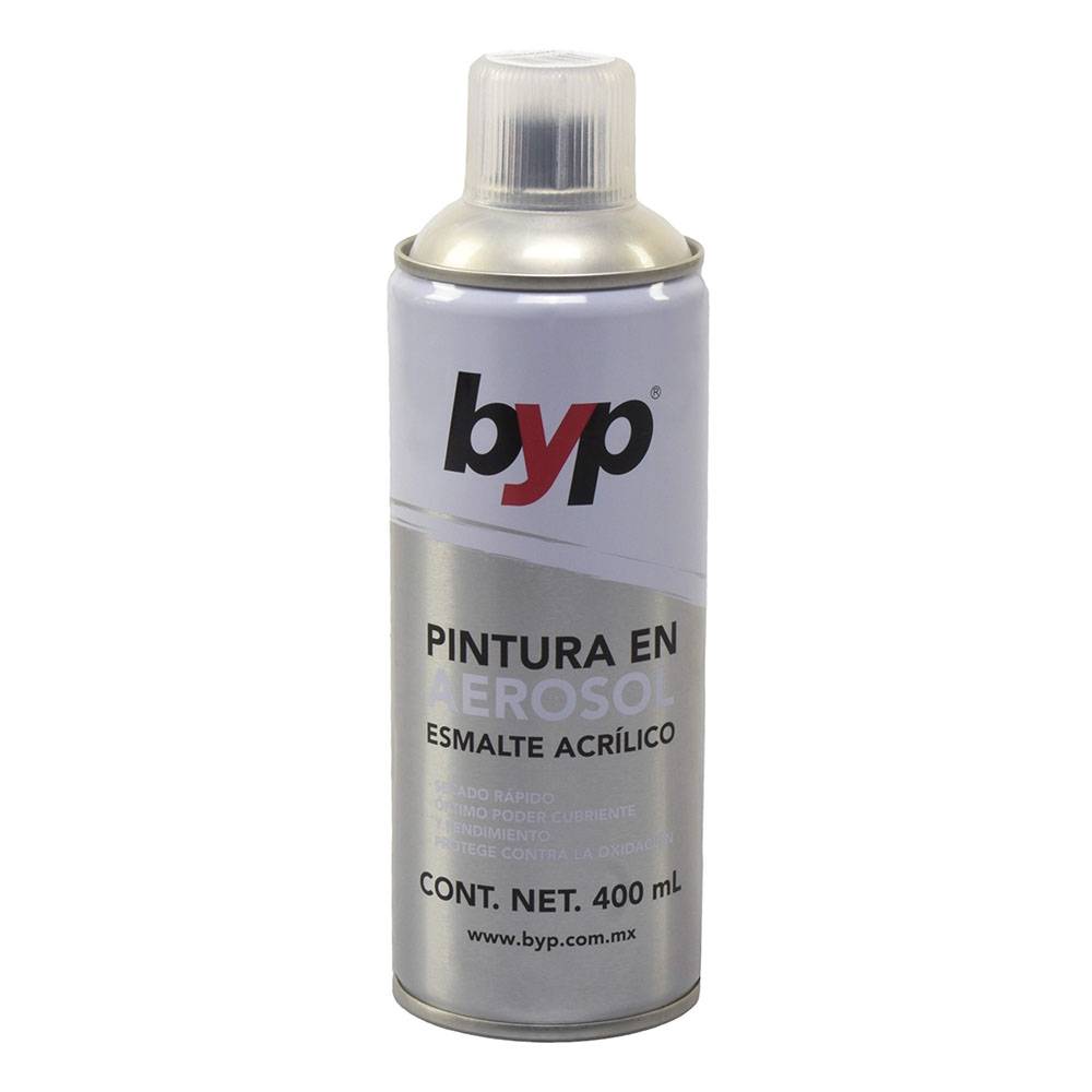 Byp pintura esmalte acrílico en aerosol transparente (lata 400 ml)