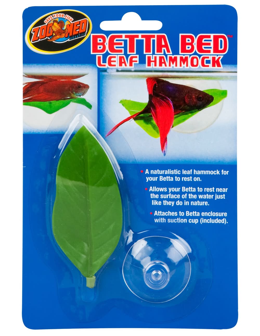 Zoo Med Betta Leaf Hammock (Color: Assorted)