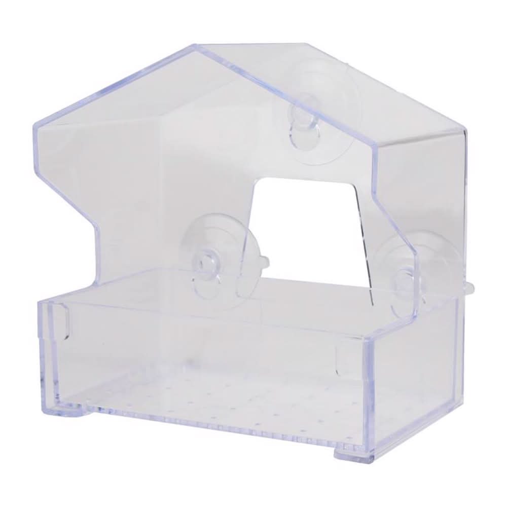 Perky-Pet Wild Bird 0.5 Lb Plastic Window Bird Feeder 1 Ports