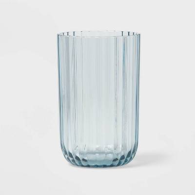 16oz Plastic Ribbed Tall Tumbler Blue - Threshold™: Reusable  Drinkware, Dishwasher-Safe, Cold Beverages