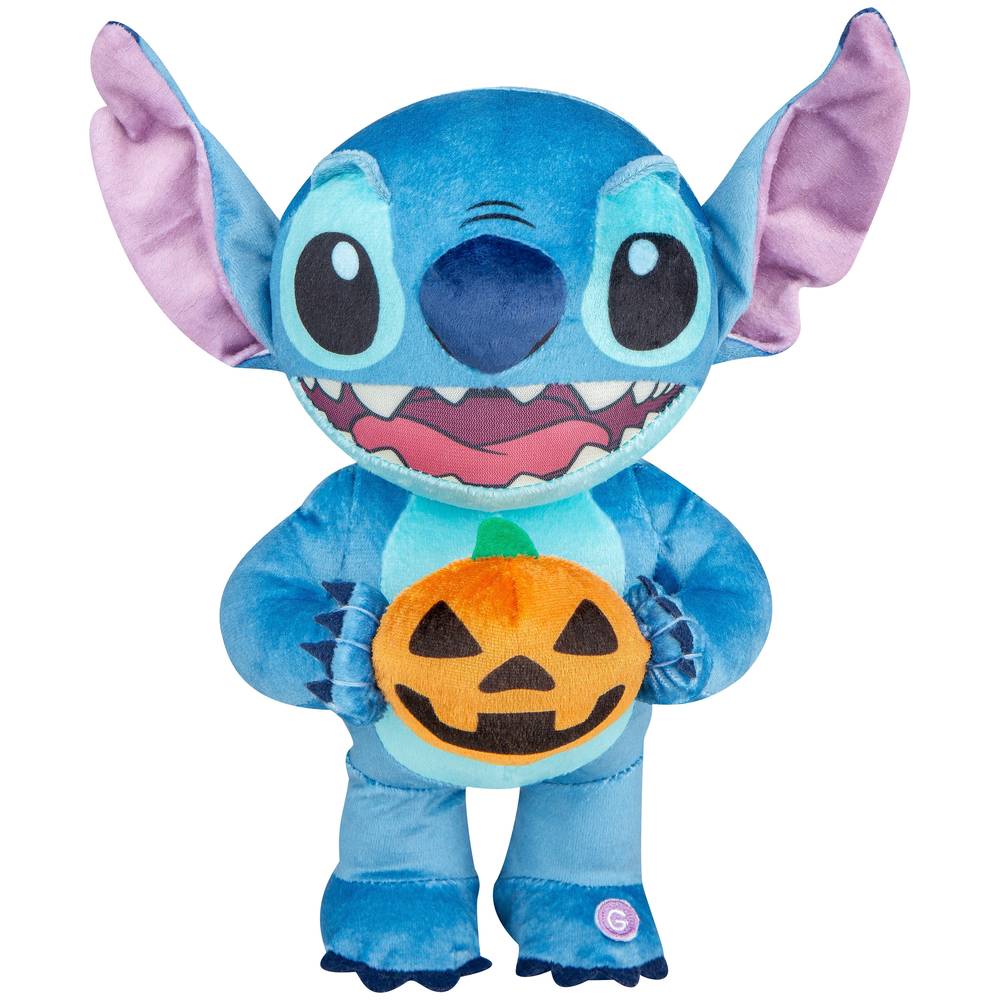 Disney 13-in Musical Lilo & Stitch Stitch w Jack-o-Lantern Animated Plush Waddler  | 553964