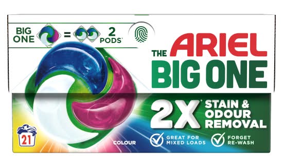 Ariel The Big One Colour Washing Liquid Pods (21 pack)