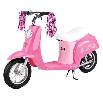 Razor Pocket Mod Betty Electric Scooter - Pink: 250W Motor, 15 mph Max Speed
