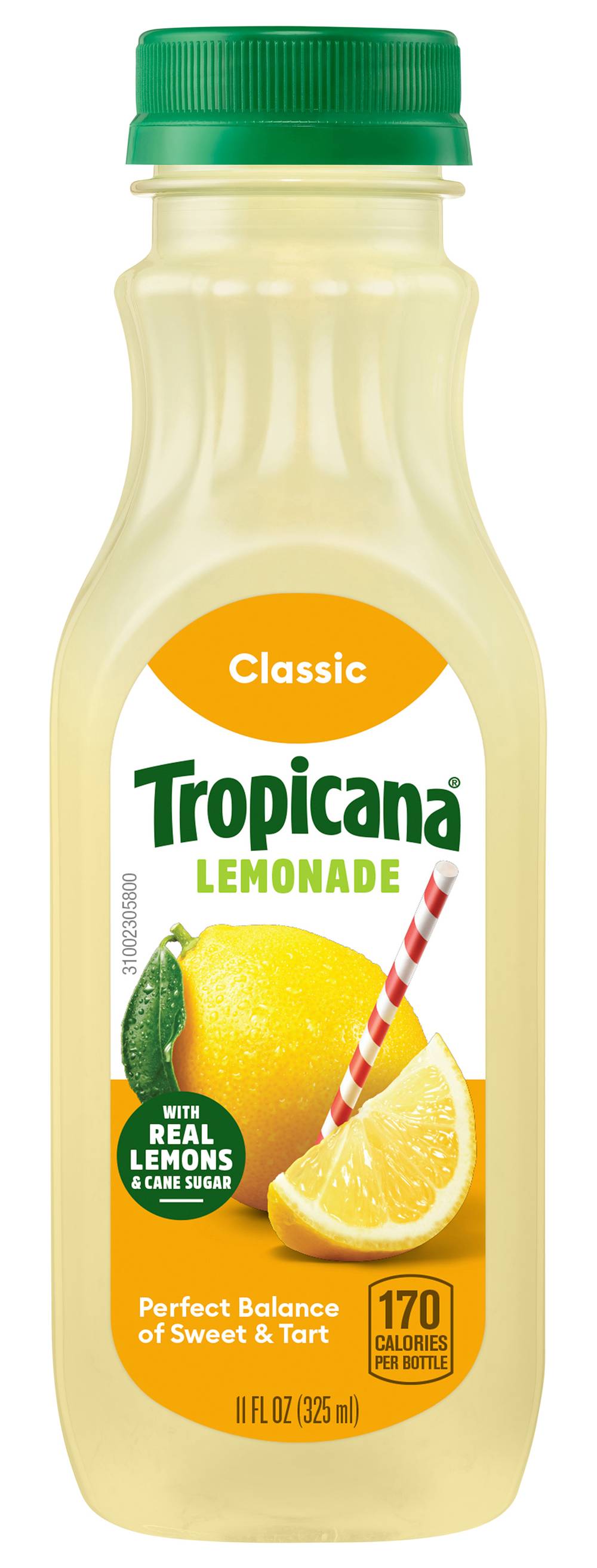 Tropicana Made With Real Fruit Juice, Lemonade (11 fl oz)