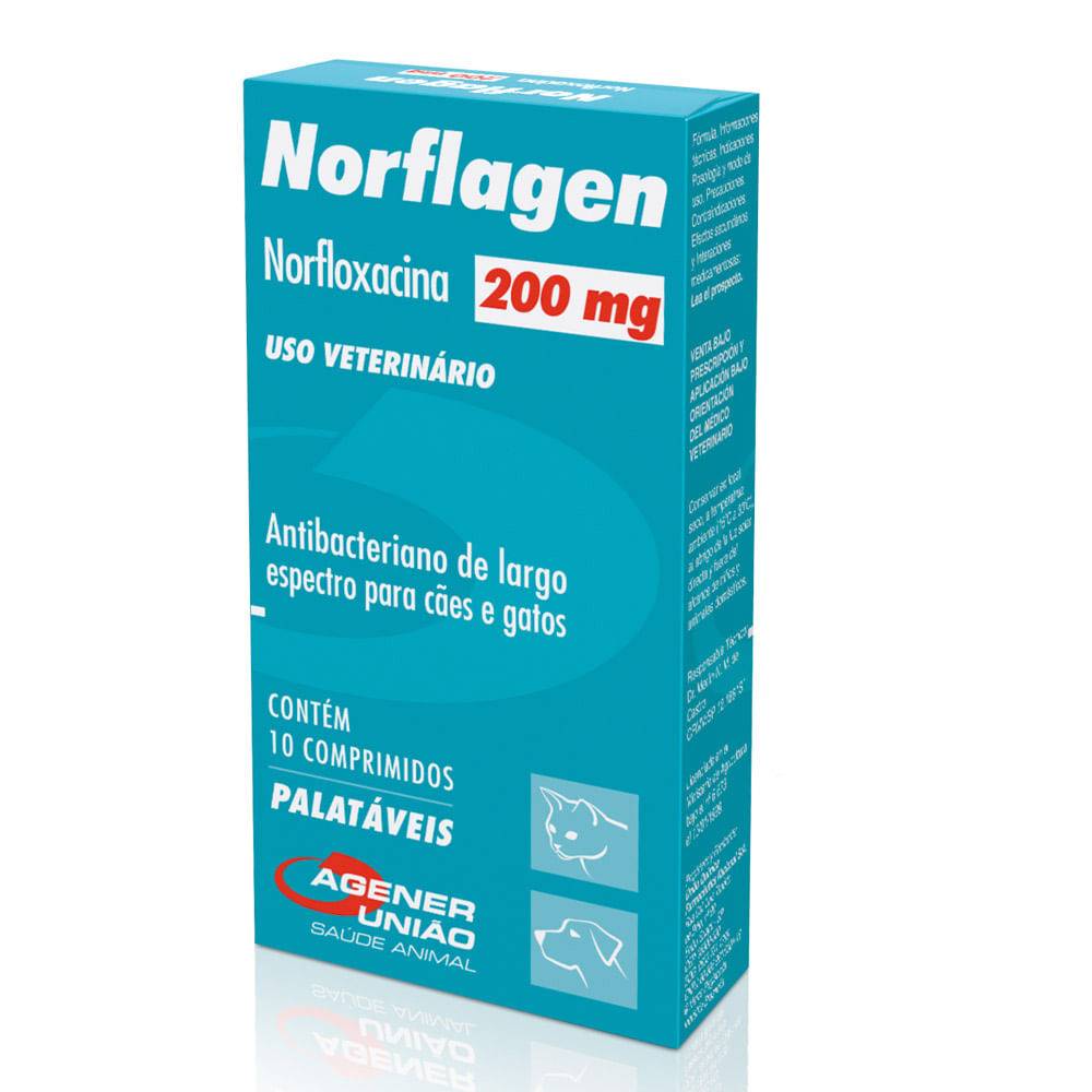 Demarc norflagen norfloxacina 200mg (10 comprimidos)