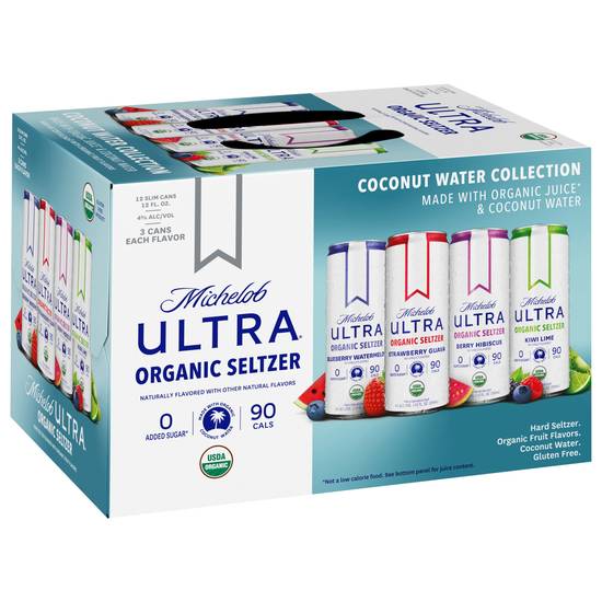 Michelob Ultra Organic Essential Collection Hard Seltzer (12 pack, 12 fl oz)