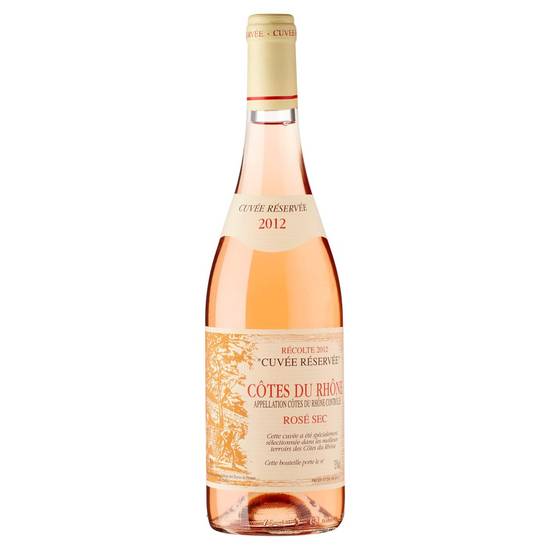 Côtes Du Rhône Rosé sec cuvée réservée 75 cl