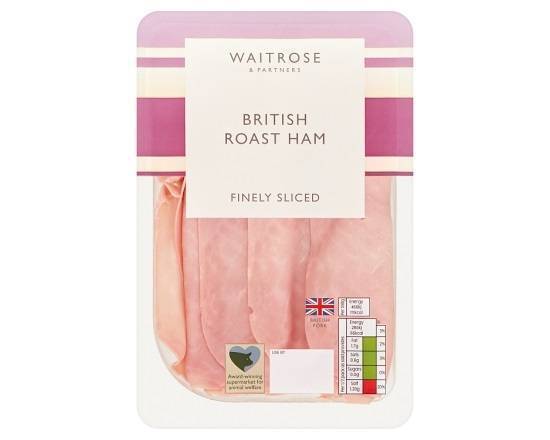Waitrose & Partners British Roast Ham Finely Sliced 115g