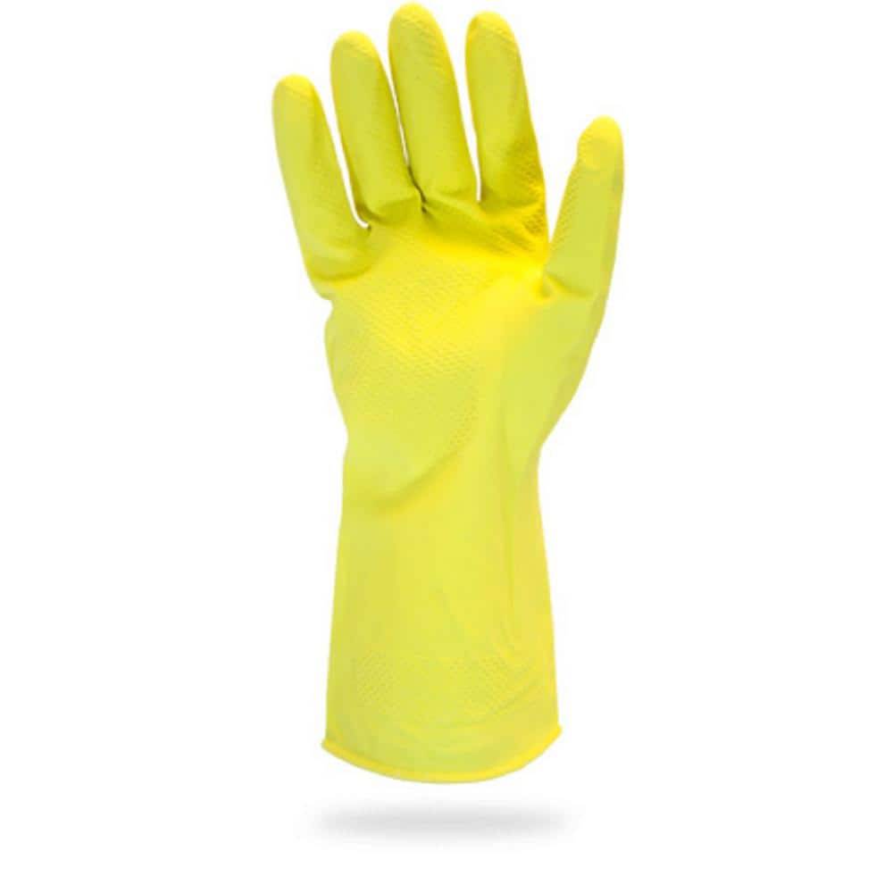 Hdx Yellow Sm Latex Reusable Gloves (1-Pair)