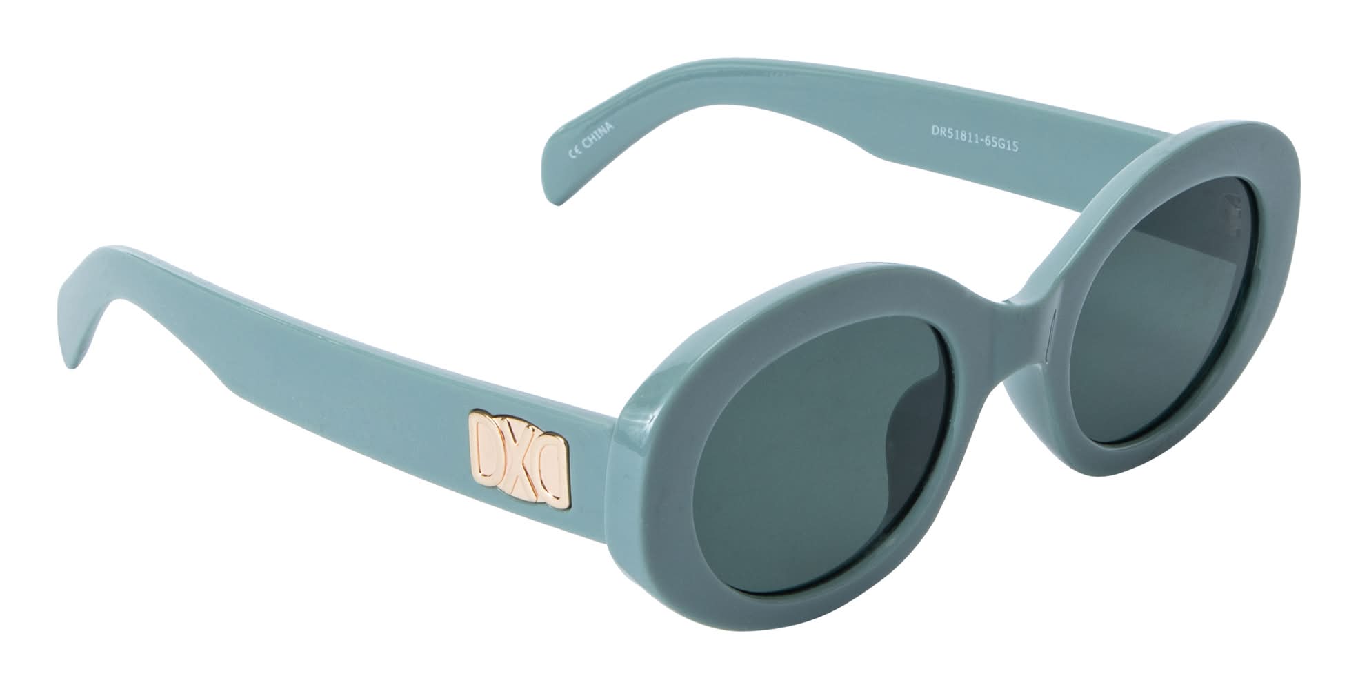 Juniors Chunky Oval UV Sunglasses Green