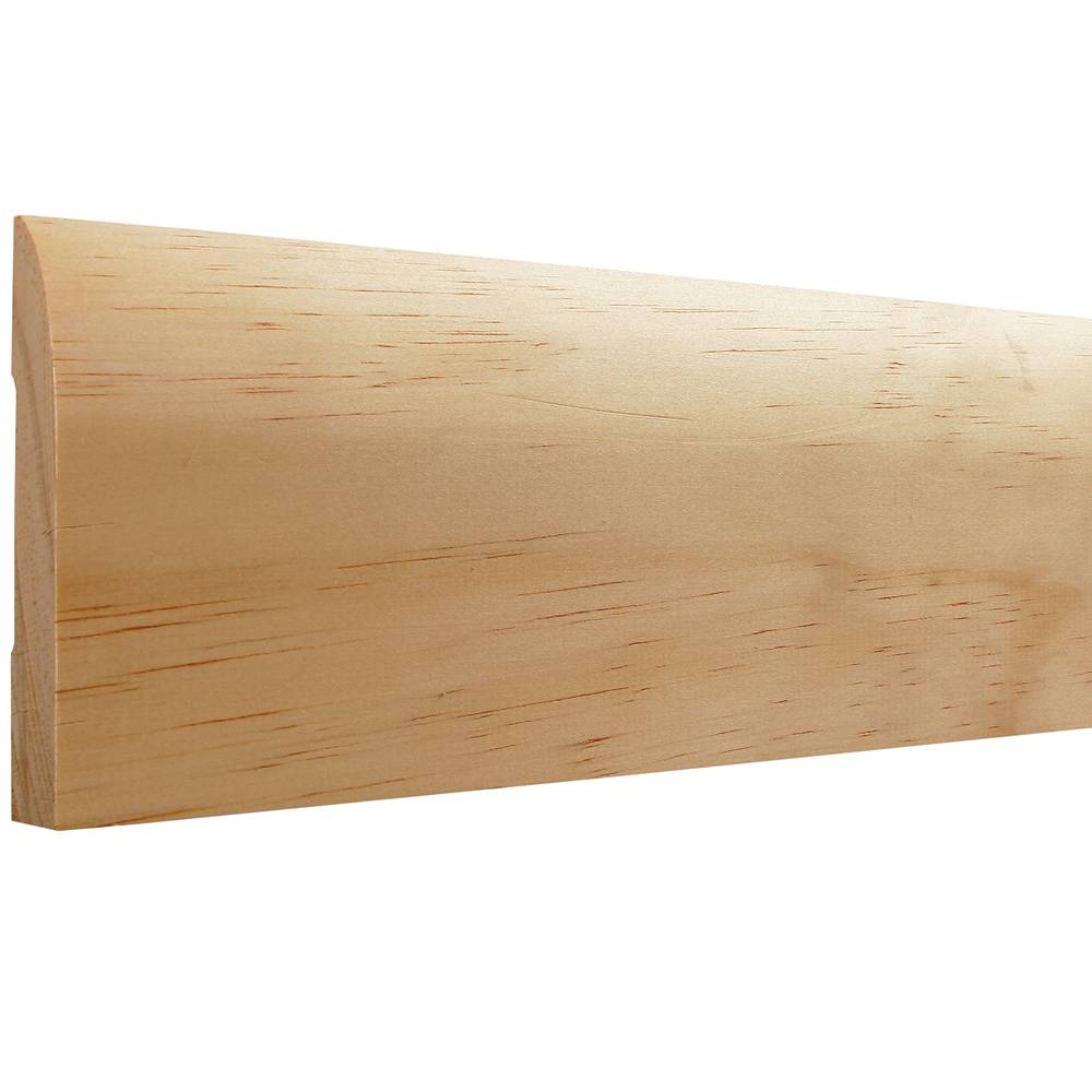 RELIABILT 9/16-in x 3-1/4-in x 8-ft Modern Unfinished Pine 713 Baseboard Moulding | 713 8PINE