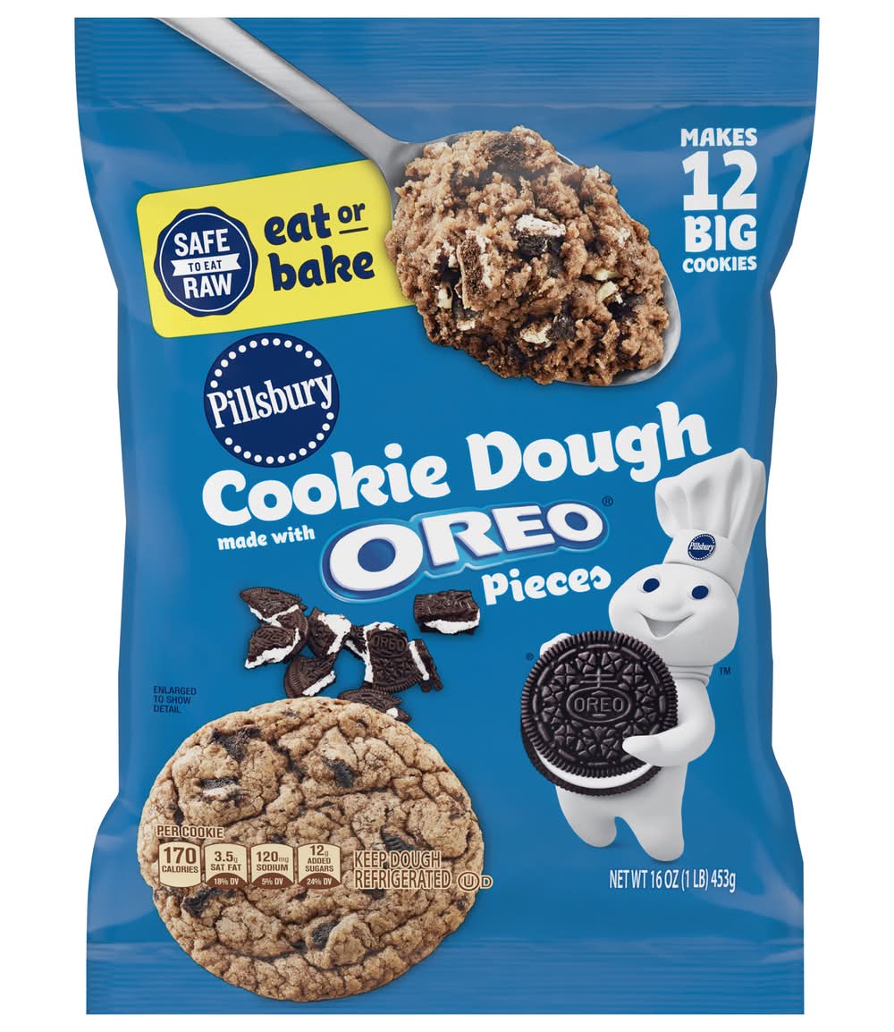 Pillsbury Oreo Pieces Cookie Dough (1 lbs, 12 ct)