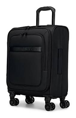 Bugatti 21.5 Carry-On Suitcase, 8-Wheeled Spinner, Black (SLG7520BU-BLACK)