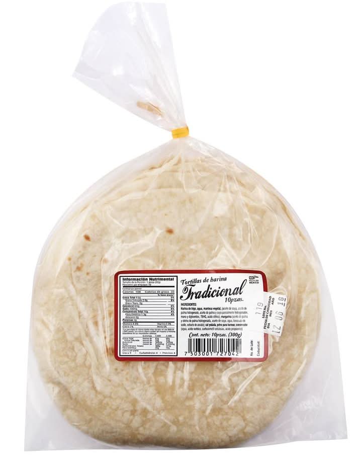 La Prieta · Tortilla de harina tradicional (10 un)