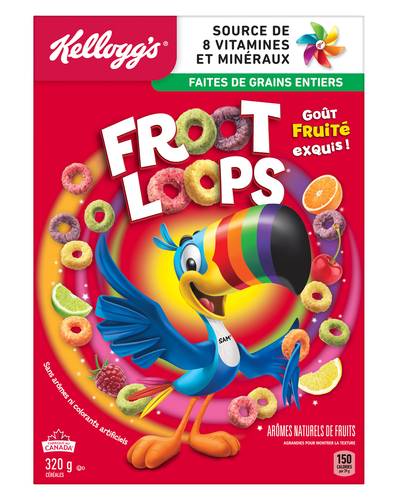 Froot loops céréales aux vitamines et minéraux - vitamins and minerals cereals (fruité exquis)