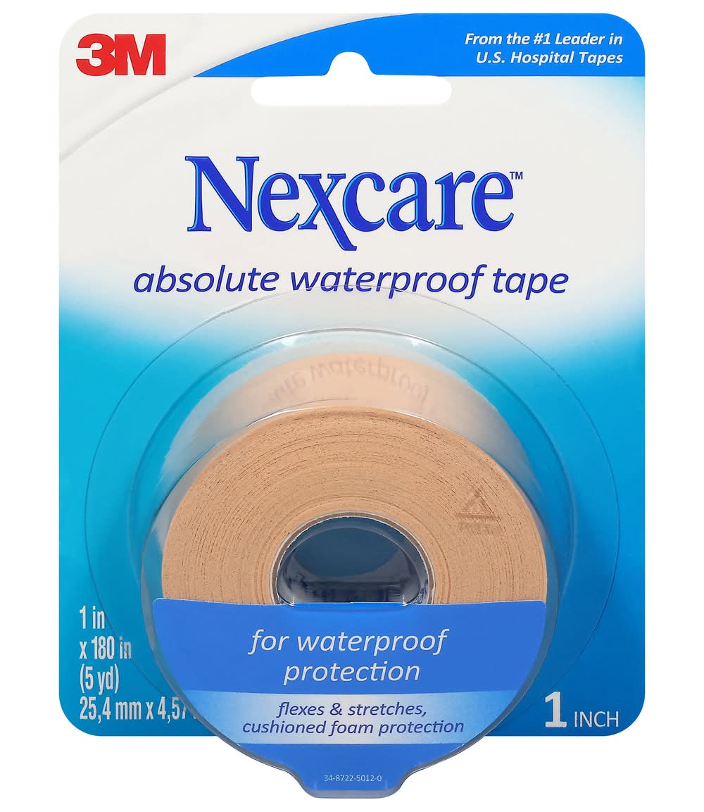 Nexcare Absolute Waterproof Tape, 1x180 in