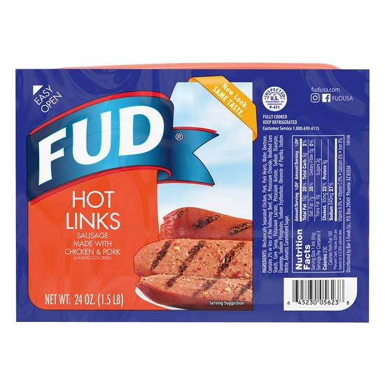 Fud Hot Sausage Link (24 oz)