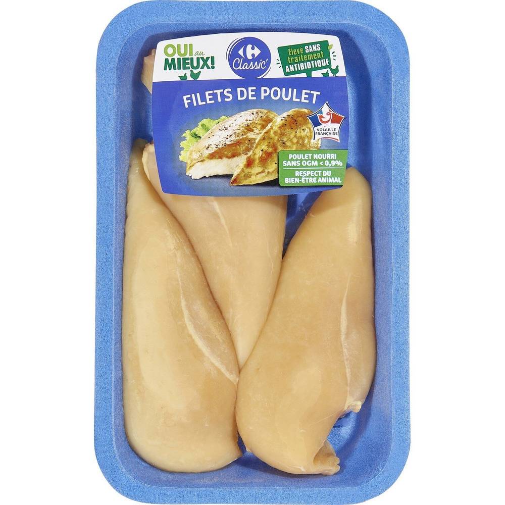 Carrefour Classic' - Filets de poulet jaune