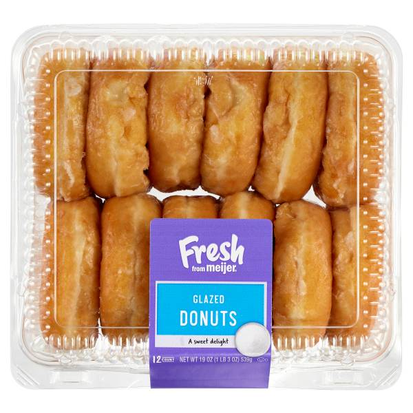 Meijer Glazed Donuts (19 oz, 12 ct)