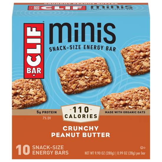 Clif Bar Minis Crunchy Peanut Butter Energy Bar (10 ct)