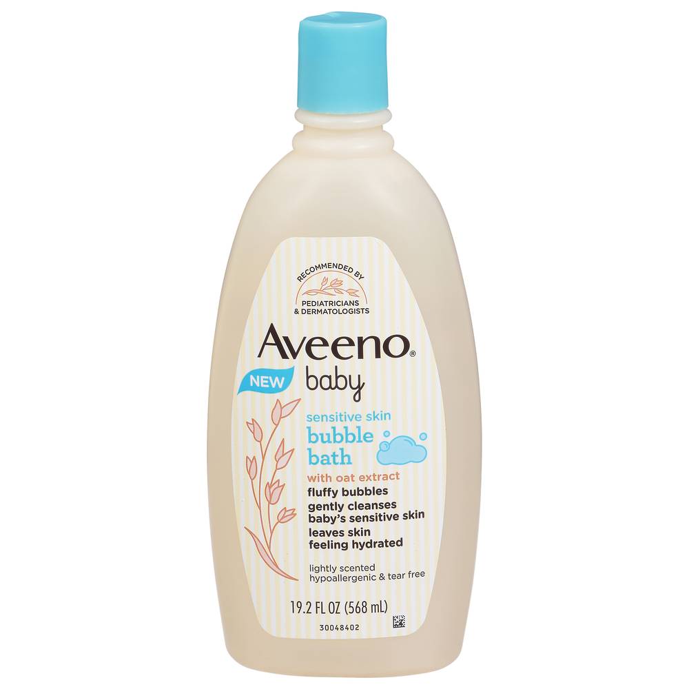 Aveeno Baby Sensitive Skin Bubble Bath (19.2 fl oz)