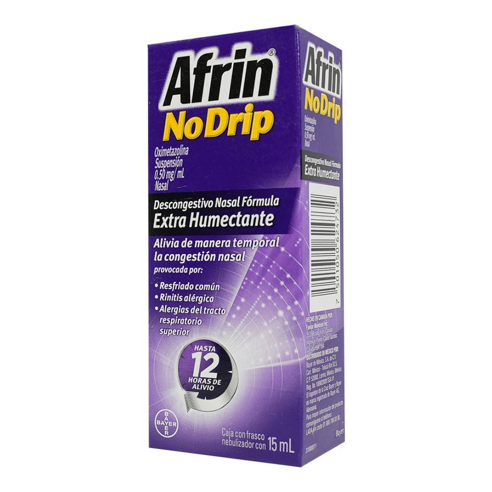 Afrin no drip descongestivo nasal oximetazolina solución